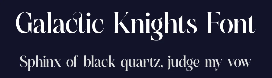 Galactic Knights Font by timelesstype.co — Display Font — thumbnail 2