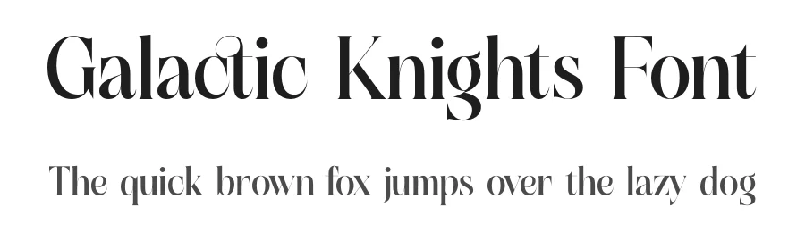 Galactic Knights Font by timelesstype.co — Display Font