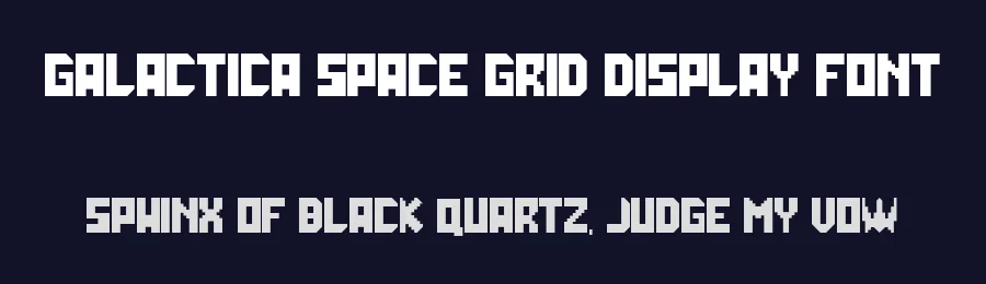 Galactica Space Grid Display Font by vladocar — Display Font — thumbnail 2