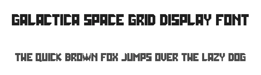 Galactica Space Grid Display Font by vladocar — Display Font