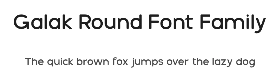 Galak Round Font Family by Luhop Creative — Sans Serif Font