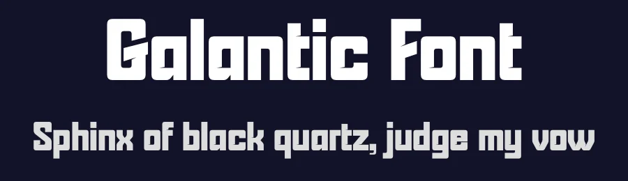 Galantic Font by Rantautype — Display Font — thumbnail 2