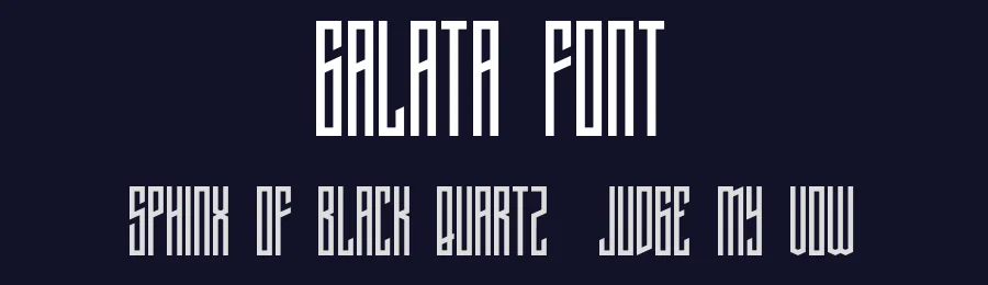Galata Font by Mehmet Baytur — Display Font — thumbnail 2