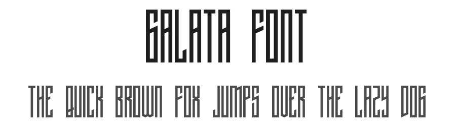 Galata Font by Mehmet Baytur — Display Font