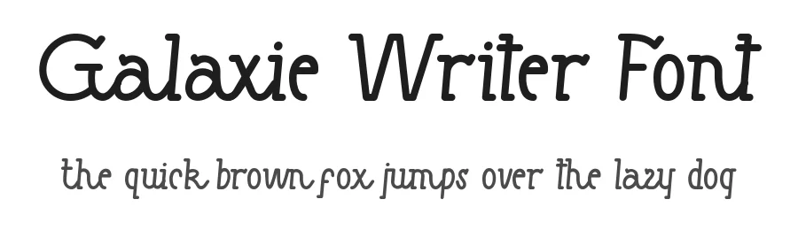 Galaxie Writer Font by edricstudio — Display Font