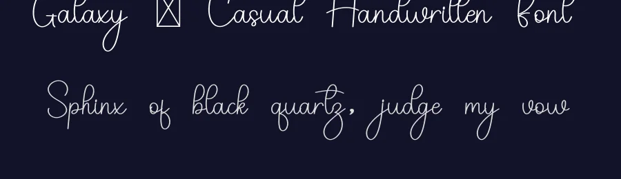 Galaxy – Casual Handwritten Font by freshtypeink — Script Handwritten Font — thumbnail 2
