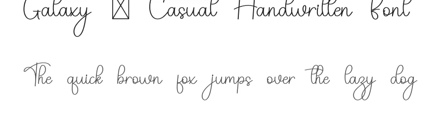 Galaxy – Casual Handwritten Font by freshtypeink — Script Handwritten Font