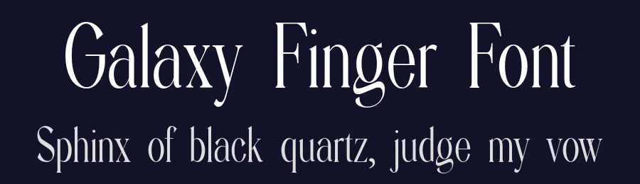 Galaxy Finger Font by UICreative — Serif Font — thumbnail 2