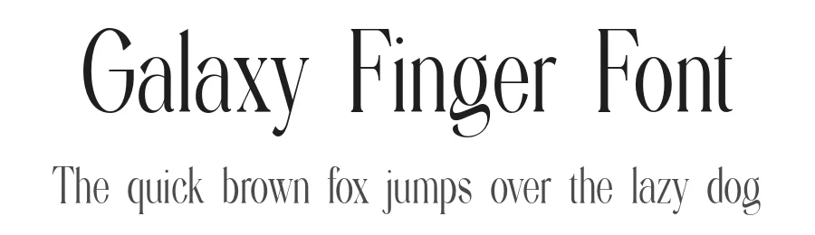 Galaxy Finger Font by UICreative — Serif Font