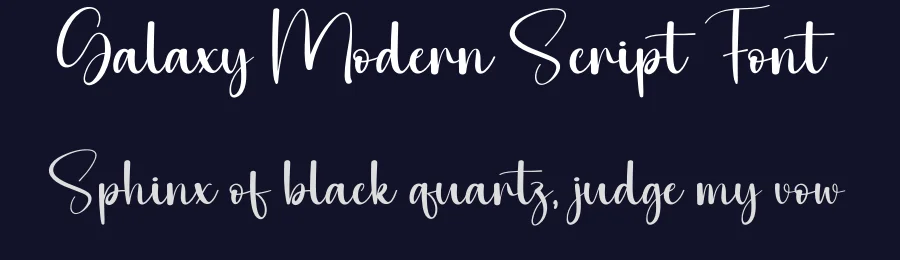 Galaxy Modern Script Font by creativeletter — Script Handwritten Font — thumbnail 2