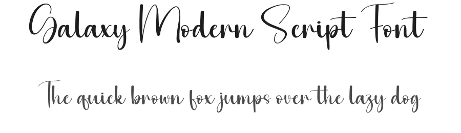 Galaxy Modern Script Font by creativeletter — Script Handwritten Font