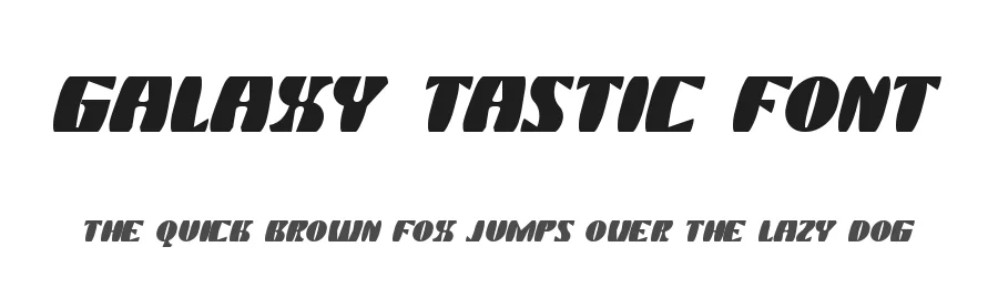 Galaxy Tastic Font by edricstudio — Display Font