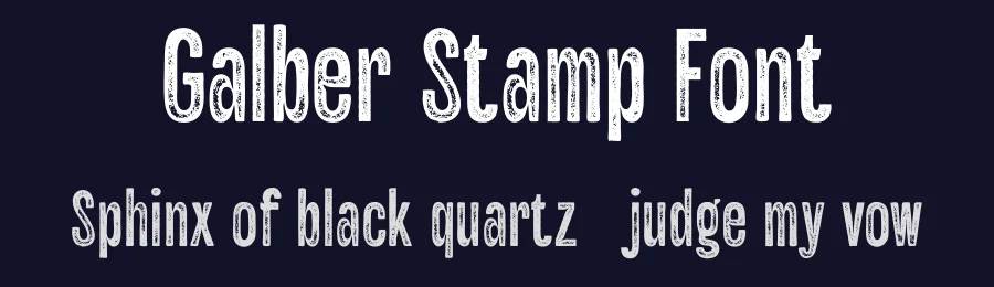 Galber Stamp Font by craftsupplyco — Sans Serif Font — thumbnail 2