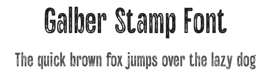 Galber Stamp Font by craftsupplyco — Sans Serif Font