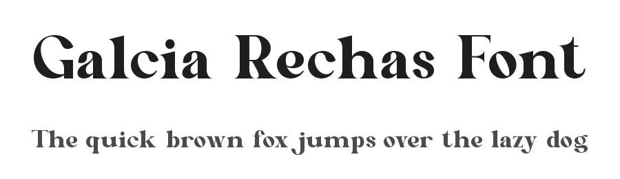 Galcia Rechas Font by SlideShoot — Decorative Font