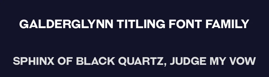 Galderglynn Titling Font Family by Raymond Larabie — Sans Serif Font — thumbnail 2