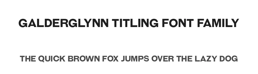 Galderglynn Titling Font Family by Raymond Larabie — Sans Serif Font