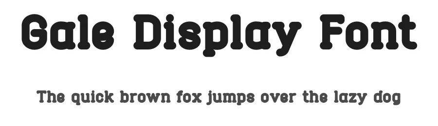 Gale Display Font by vpcreativeshop — Display Font