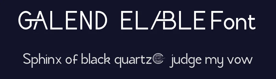 Galend Elable Font by RaisProject — Display Font — thumbnail 2