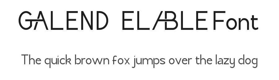 Galend Elable Font by RaisProject — Display Font