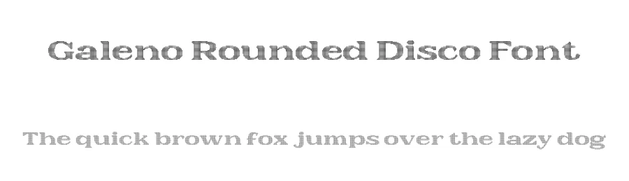 Galeno Rounded Disco Font by craftsupplyco — Display Font