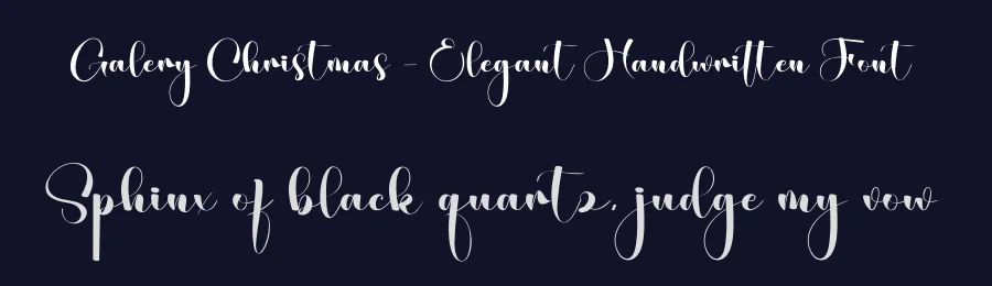 Galery Christmas – Elegant Handwritten Font by creativeletter — Script Handwritten Font — thumbnail 2