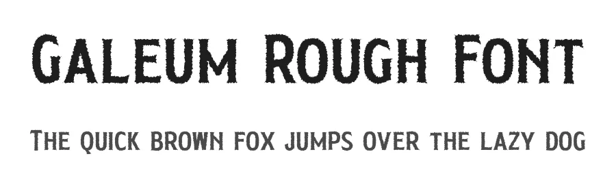 Galeum Rough Font by craftsupplyco — Display Font