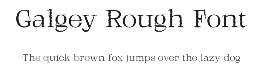 Galgey Rough Font by craftsupplyco — Display Font