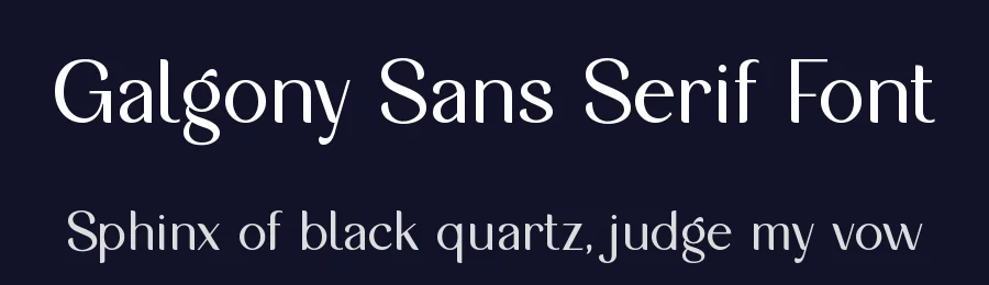 Galgony Sans Serif Font by Sronstudio — Sans Serif Font — thumbnail 2