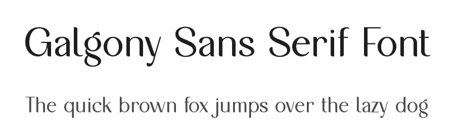 Galgony Sans Serif Font by Sronstudio β Sans Serif Font
