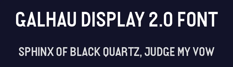 Galhau Display 2.0 Font by Leandro Ferreira — Display Font — thumbnail 2