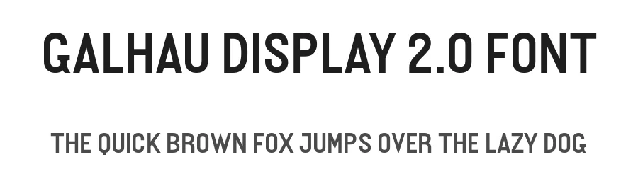 Galhau Display 2.0 Font by Leandro Ferreira — Display Font