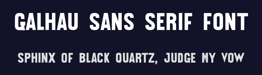 Galhau Sans Serif Font by Leandro Ferreira — Sans Serif Font — thumbnail 2