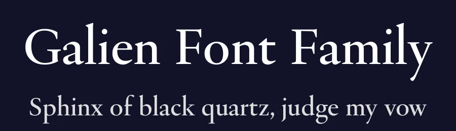 Galien Font Family by Black Foundry — Serif Font — thumbnail 2
