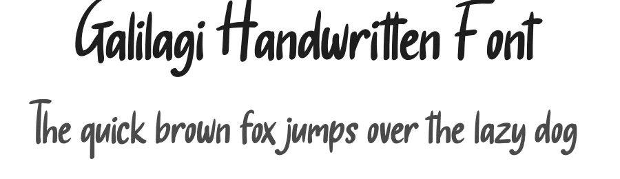 Galilagi Handwritten Font by andikastudio — Script Handwritten Font