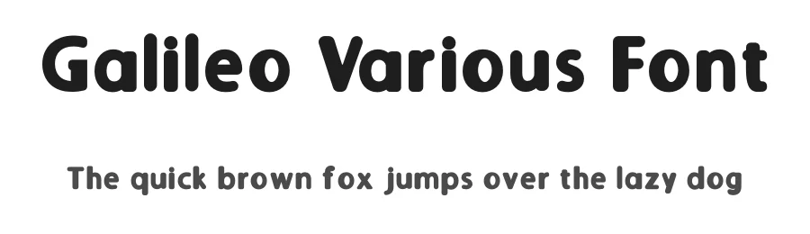 Galileo Various Font by inermediaSTUDIO — Display Font