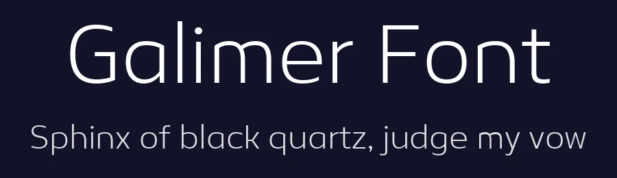 Galimer Font by OneSevenPointFive — Sans Serif Font — thumbnail 2