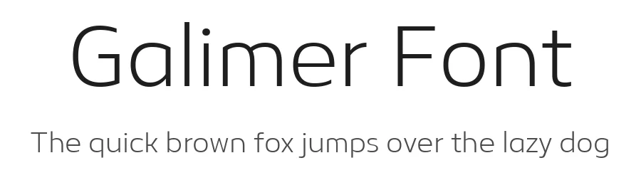 Galimer Font by OneSevenPointFive β Sans Serif Font
