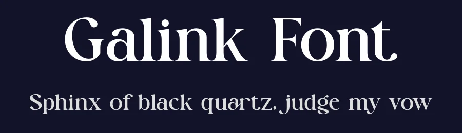 Galink Font by SURATMI — Decorative Font — thumbnail 2