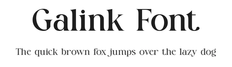 Galink Font by SURATMI — Decorative Font