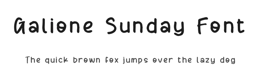 Galione Sunday Font by perspectype — Script Handwritten Font