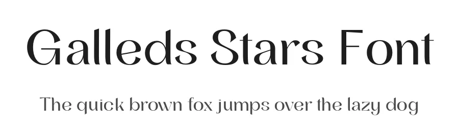 Galleds Stars Font by YUKITA CREATIVE — Sans Serif Font