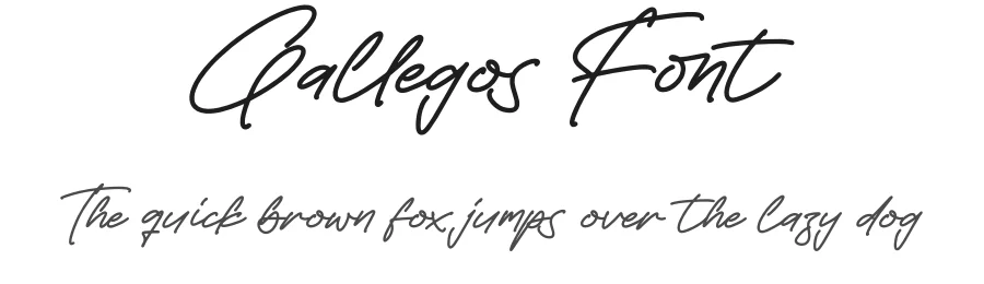 Gallegos Font by glorytype — Script Handwritten Font