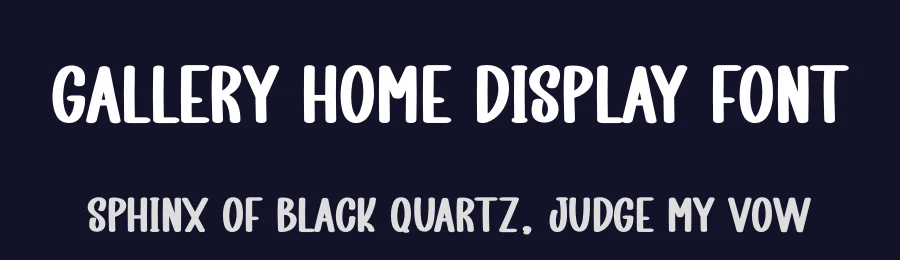 Gallery Home Display Font by creativeletter — Display Font — thumbnail 2