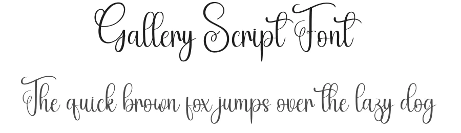 Gallery Script Font by andikastudio — Script Handwritten Font