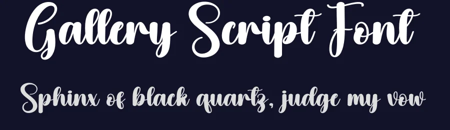 Gallery Script Font by andikastudio — Script Handwritten Font — thumbnail 2