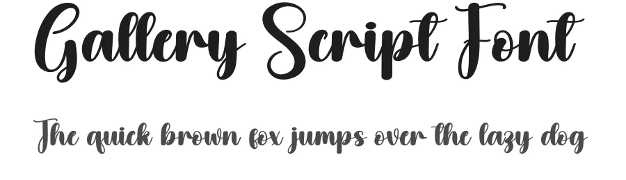 Gallery Script Font by andikastudio — Script Handwritten Font