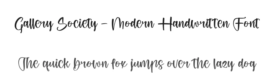 Gallery Society – Modern Handwritten Font by stylishtype.co — Script Handwritten Font