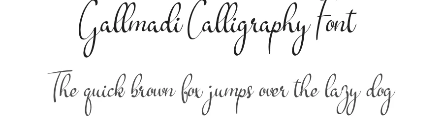 Gallmadi Calligraphy Font by andikastudio — Script Handwritten Font