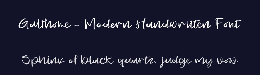 Galthome – Modern Handwritten Font by letterenastudios — Script Handwritten Font — thumbnail 2